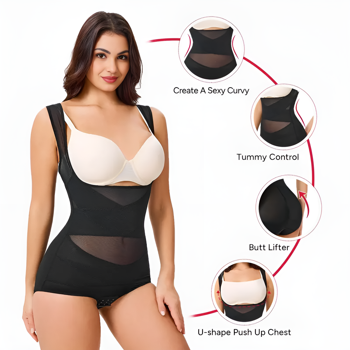 Nebility CurveEase™ Breathable Mesh Bodysuit