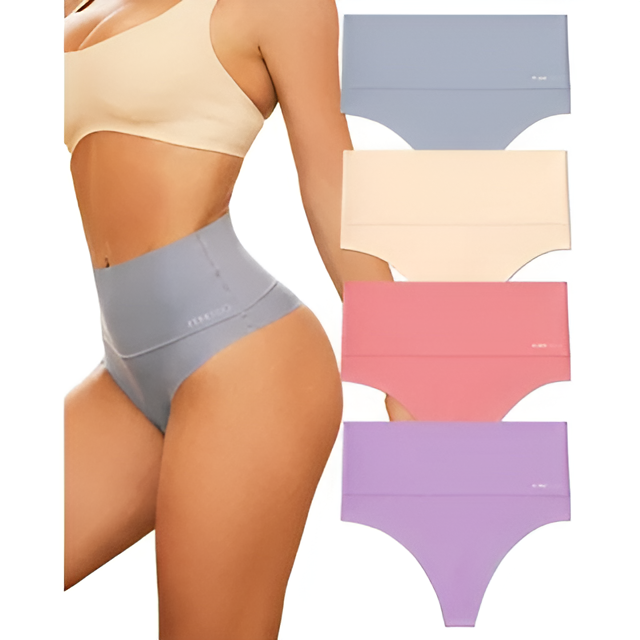 FlexFit High-Waist Seamless Panty – 4-Pack
