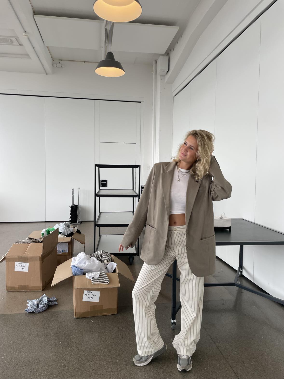 Statement pants  - Off white