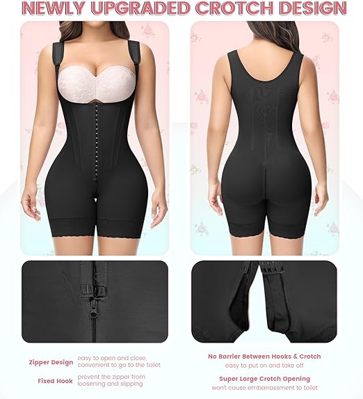 Shapshe® Fajas Colombianas Full Body Tummy Control Butt Lifting Post Surgery Compression Shapewear