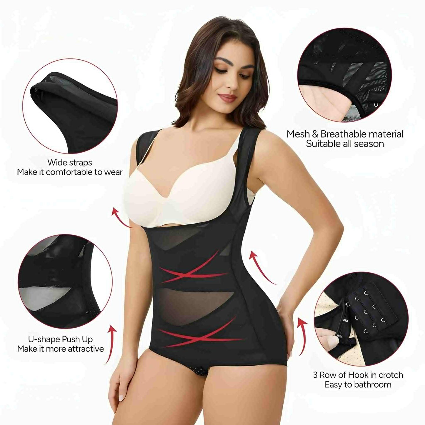 Nebility CurveEase™ Breathable Mesh Bodysuit