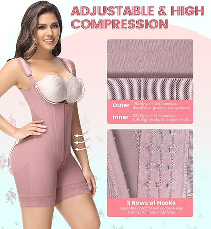 Shapshe® Fajas Colombianas Full Body Tummy Control Butt Lifting Post Surgery Compression Shapewear