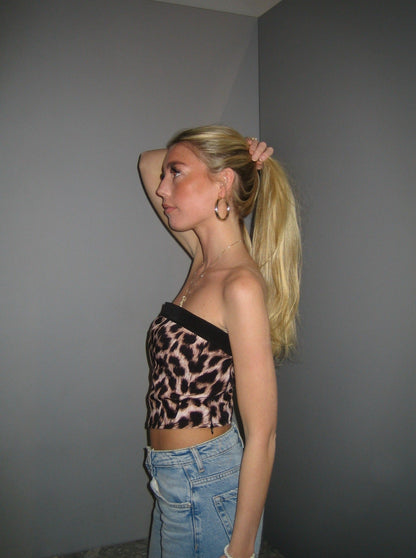 Kimberly corset top - Leopard