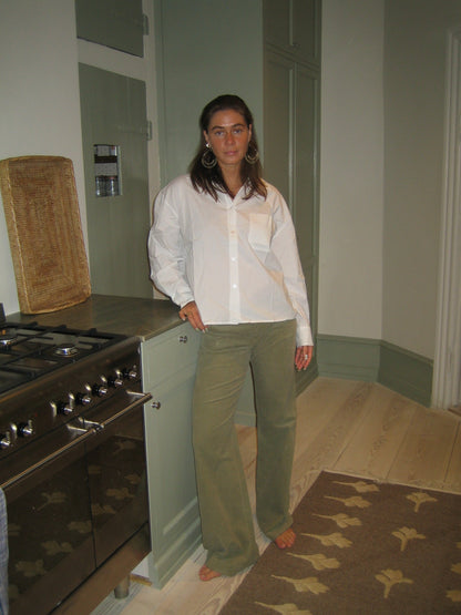 Karla corduroy pants - Khaki green