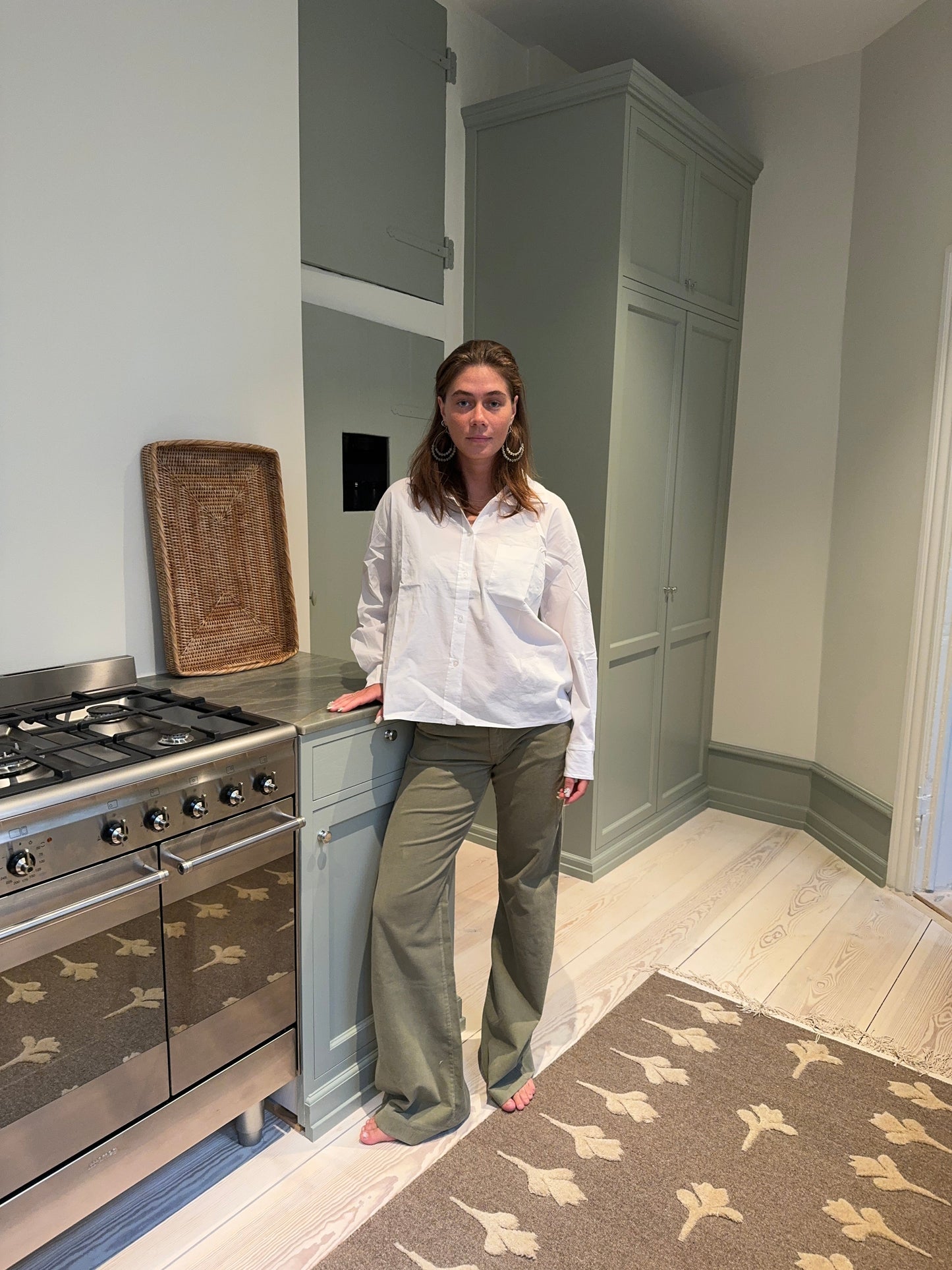 Karla corduroy pants - Khaki green