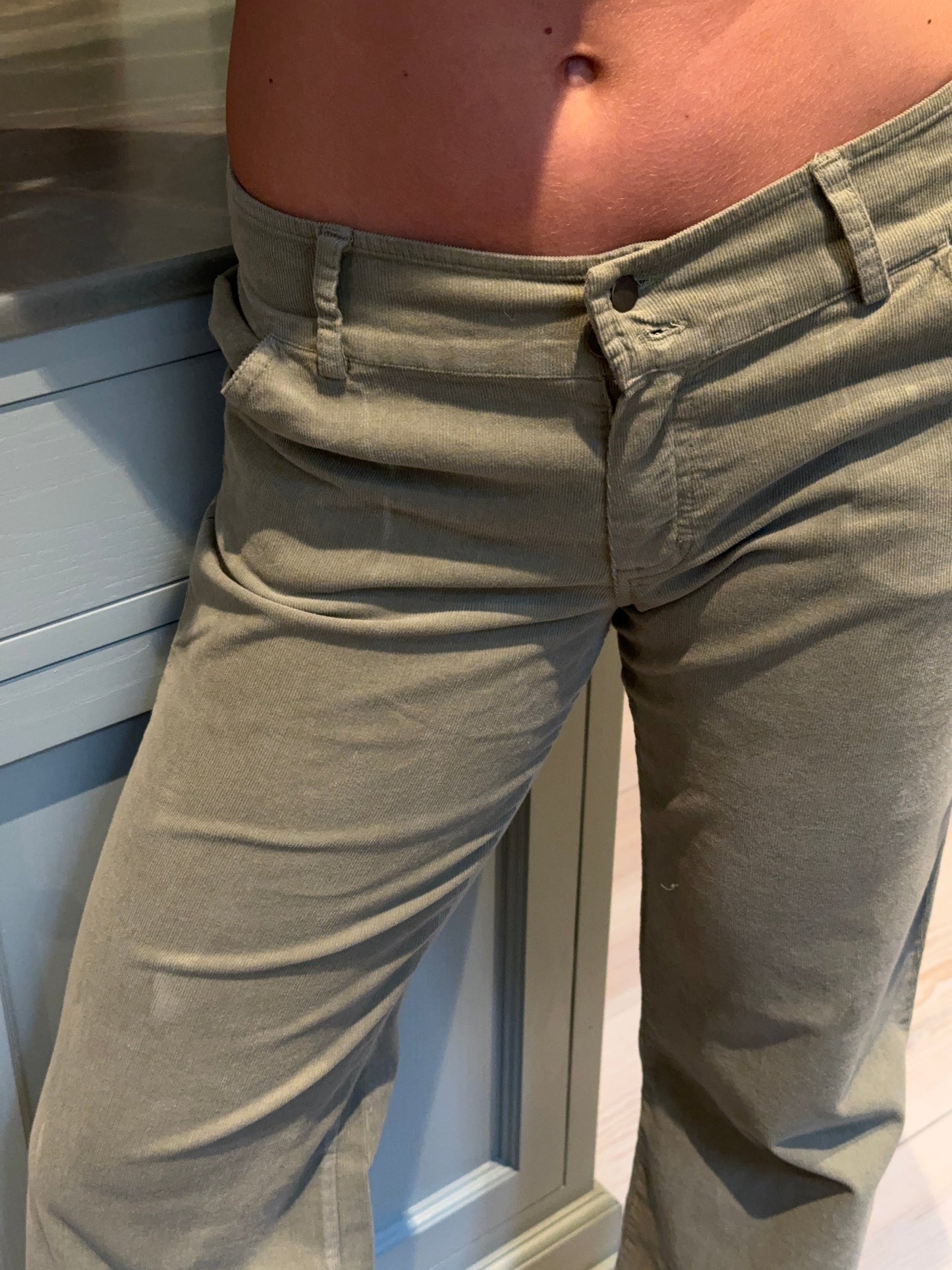 Karla corduroy pants - Khaki green