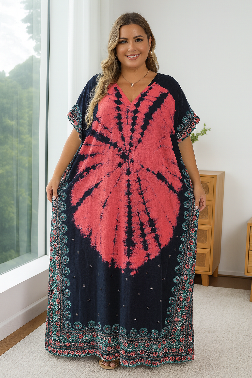 VivaGlow Kaftan Dress