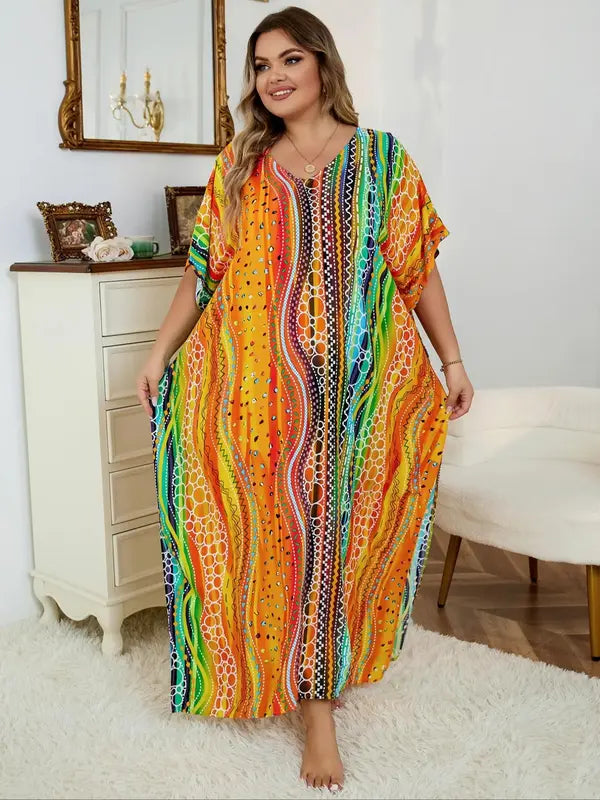 VivaGlow Kaftan Dress