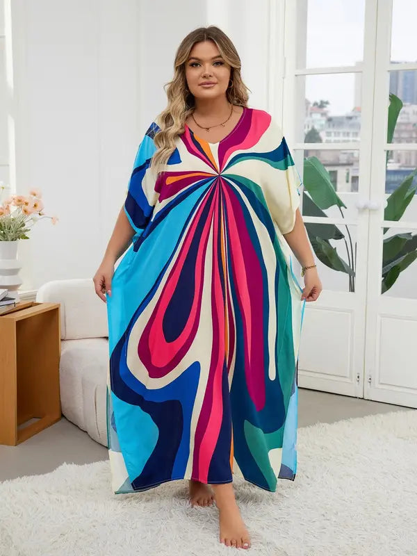 VivaGlow Kaftan Dress