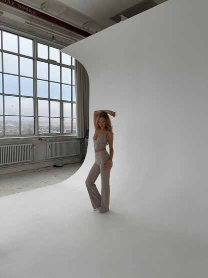 Essential flared pants - Ash