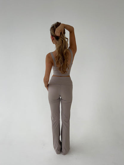 Essential flared pants - Ash