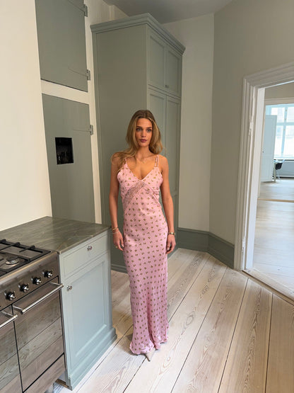 Emily dress with flowers - Pink