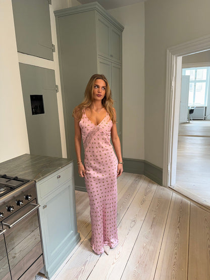 Emily dress with flowers - Pink