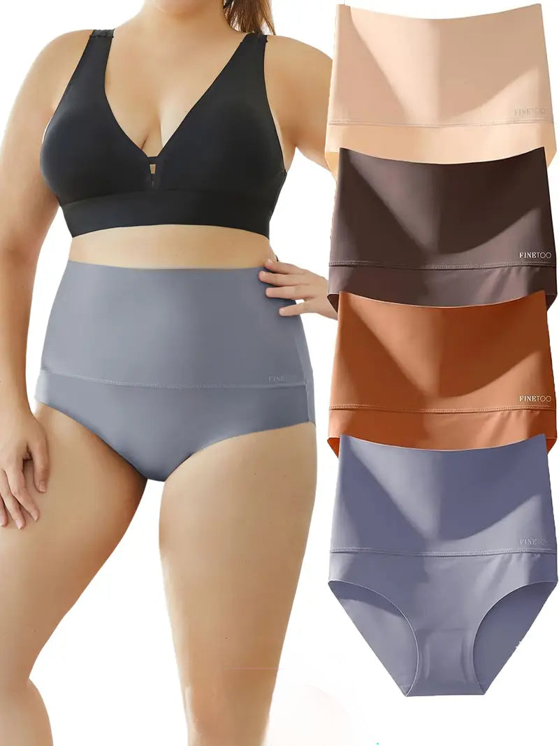 FlexFit High-Waist Seamless Panty – 4-Pack